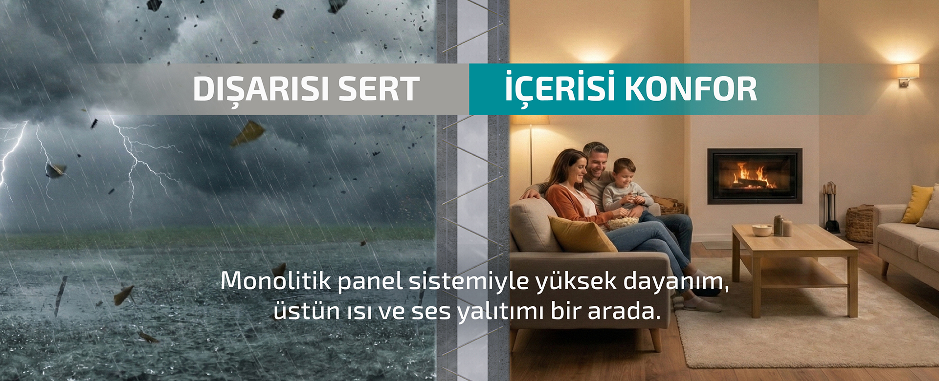 Habton Monolitik Panel - Dışarısı Sert, İçerisi Konfor